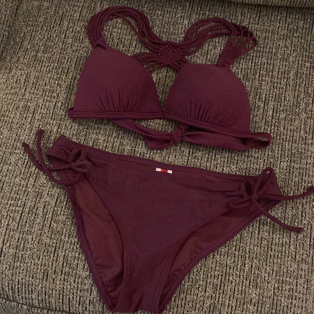 Gossip Deep Burgundy Bikini Set